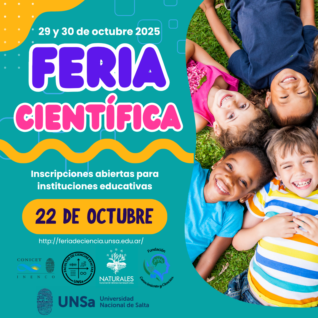 Inscripción de escuelas para visitar la Feria Científica 2025